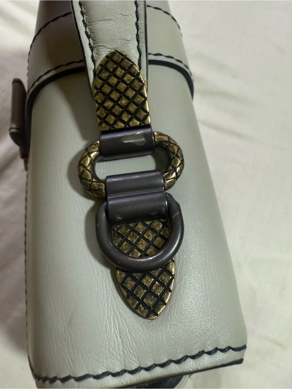 Bottega Veneta Small Piazza Shoulder Dark Cement
